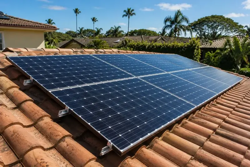 Installation de panneaux solaires à Arbus